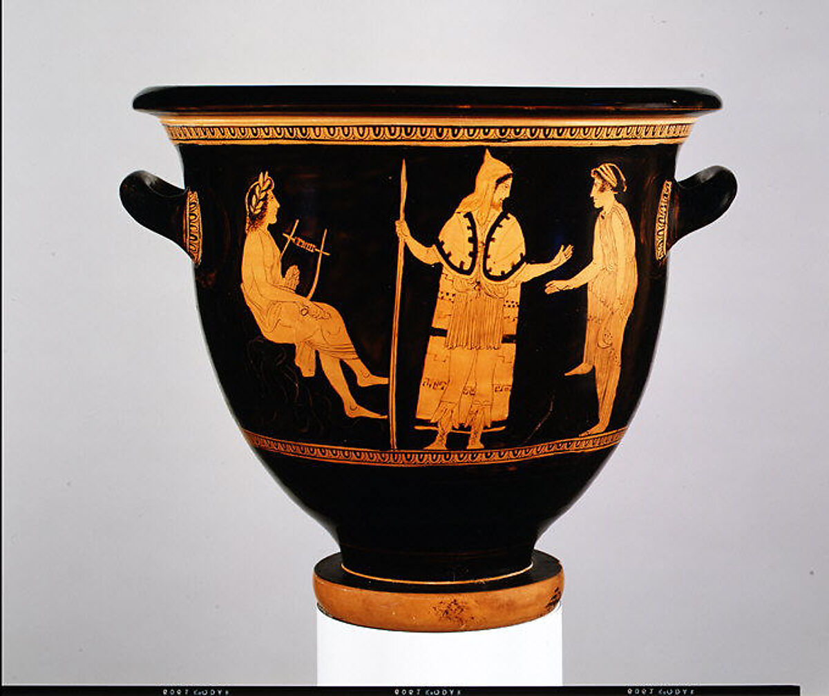 Terracotta bell-krater (bowl for mixing wine and water)