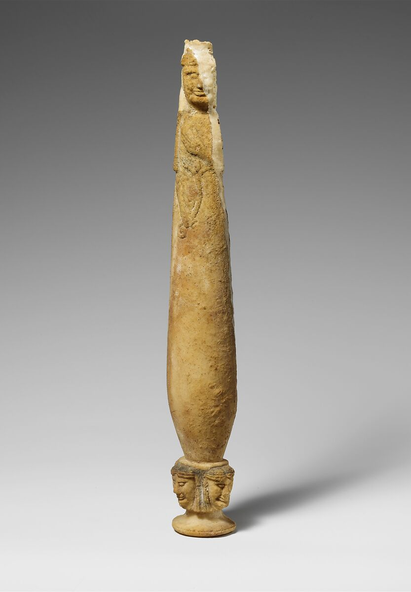 Alabaster alabastron (perfume vase)