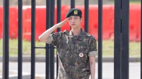 jin bts military discharge