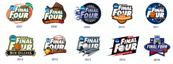 The 2016 Final Four logo ends a template which had been in place since 2006