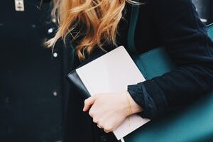 woman carrying bag