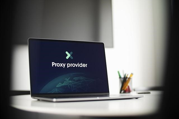 laptop screen with words, "Proxy Provider."