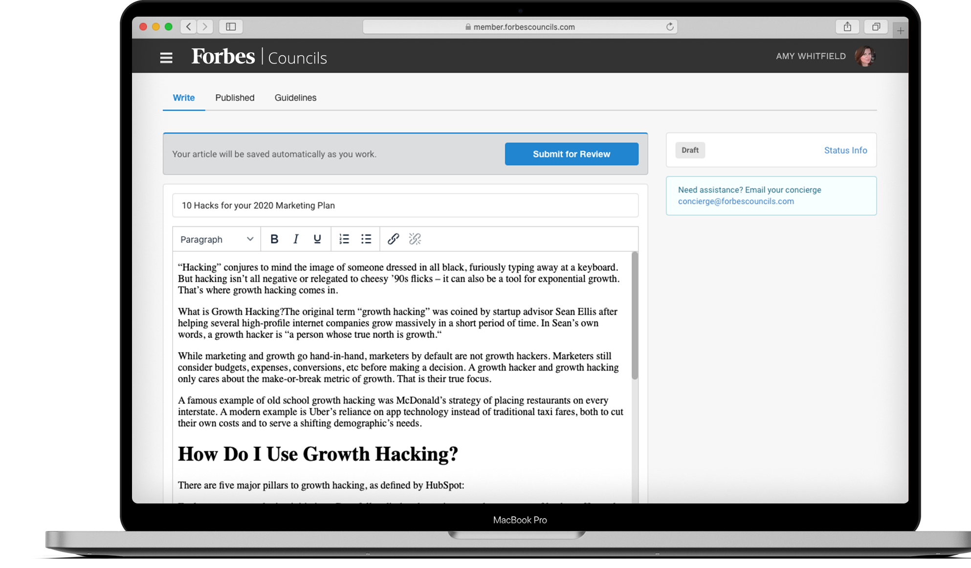 Editorial Dashboard