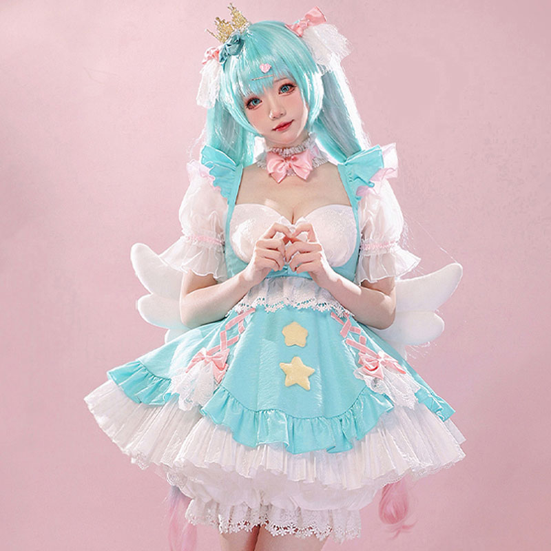 初音ミク　コスプレ衣装　コスチューム　カワイイ風　ロリータ　変装　仮装