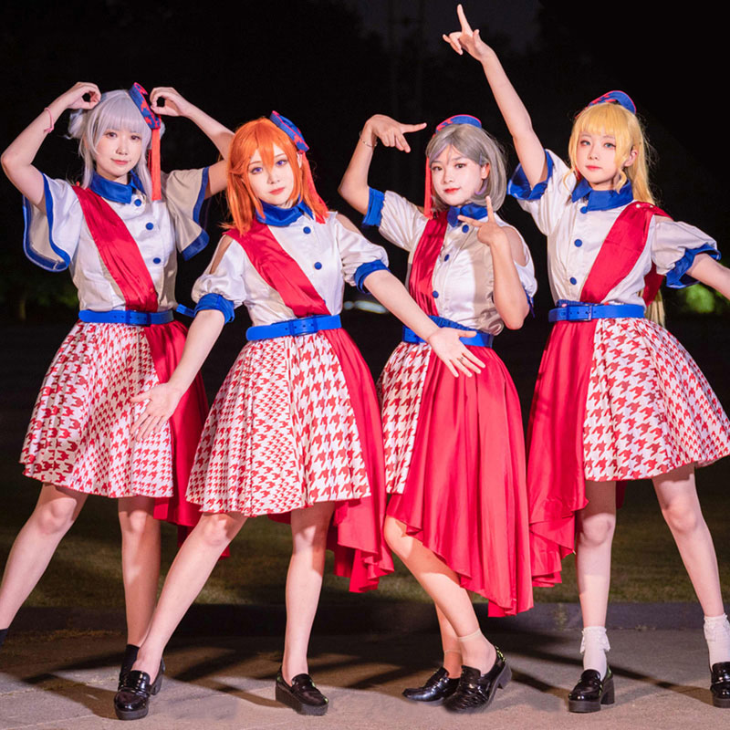 ラブライブ！　全員　コスプレかつら　かわいい　撮影　立体感