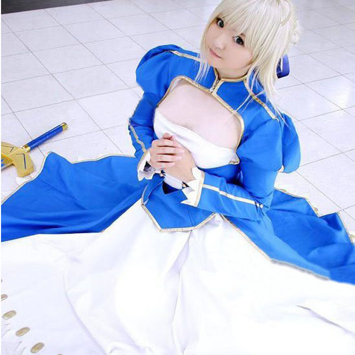 Fate/Zero Fate/stay night セイバー Saber /アルトリア/騎士王/アーサー/アニコス/アニメコスプレ 衣装