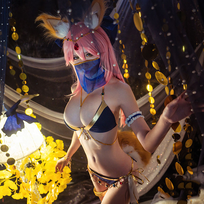 FGO Fate/Grand Order 玉藻の前　たまものまえ　踊り姫　水着 コスプレ衣装 仮装 コスチューム