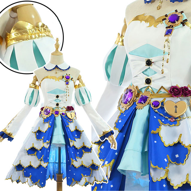 【在庫商品】lovelive ラブライブフラ　誕生石編　覚醒後　東條希 とうじょうのぞみ　ドレス　コスプレ衣装