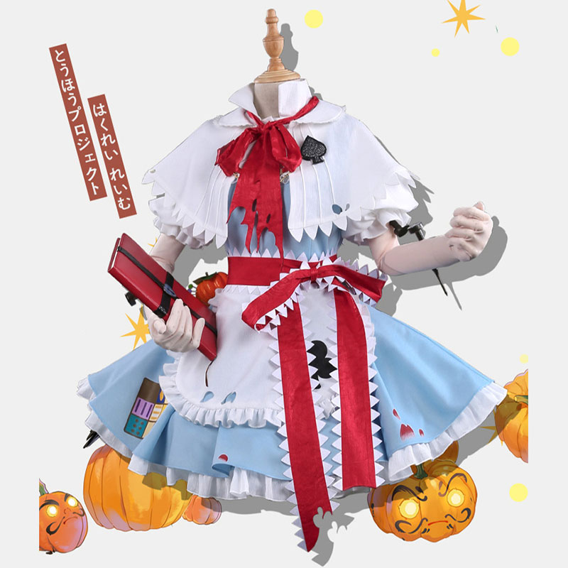 東方Project　アリス•マーガトロイド　夢>東方夢時空　幻>東方幻想郷　コスプレ衣装　ハロウィン　魔女　スカート　ゴスロリ