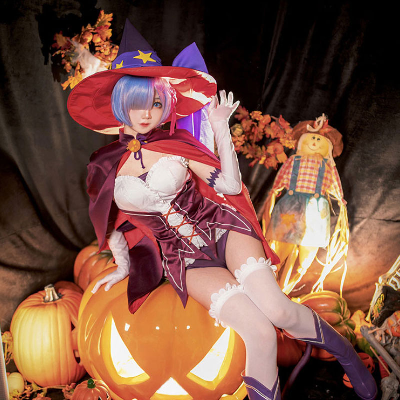 Re：ゼロから始める異世界生活　レム　ハロウィン　可愛　コスプレ衣装　