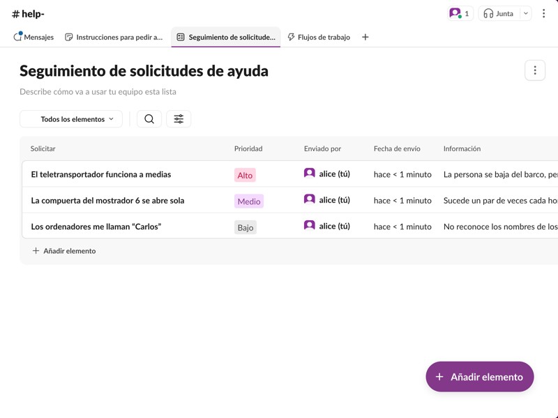 Mejora la eficiencia de la gestión de solicitudes con un formulario de solicitud y un seguimiento uniformes, así como actualizaciones de estado automáticas.