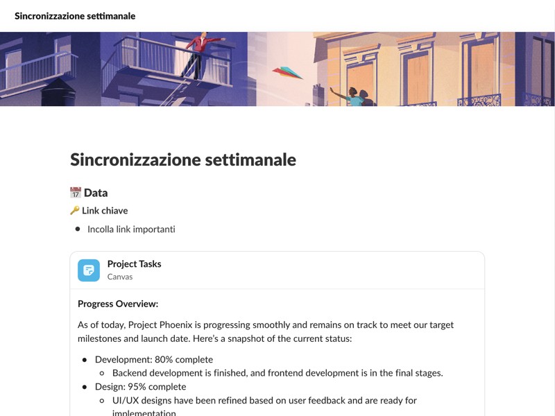 Sincronizza il team e manda avanti il progetto