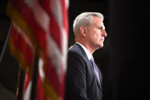 House Minority Leader Rep. Kevin McCarthy (R-CA) attends a press conference