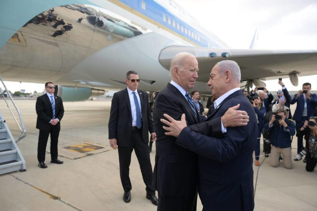 US President Joe Biden in Tel Aviv