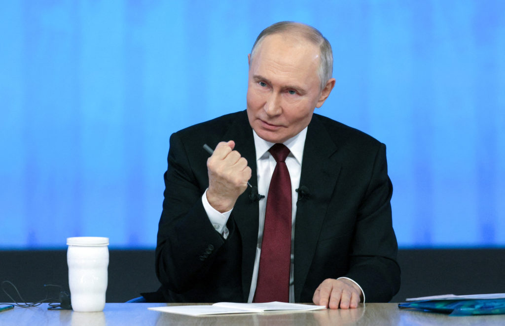 Russian President Putin holds his annual press conference