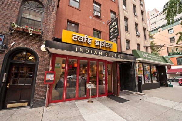 An Indian bistro in New York City