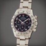 Reference 116509 Daytona | A white gold automatic chronograph wristwatch with bracelet and racing dial, Circa 2006