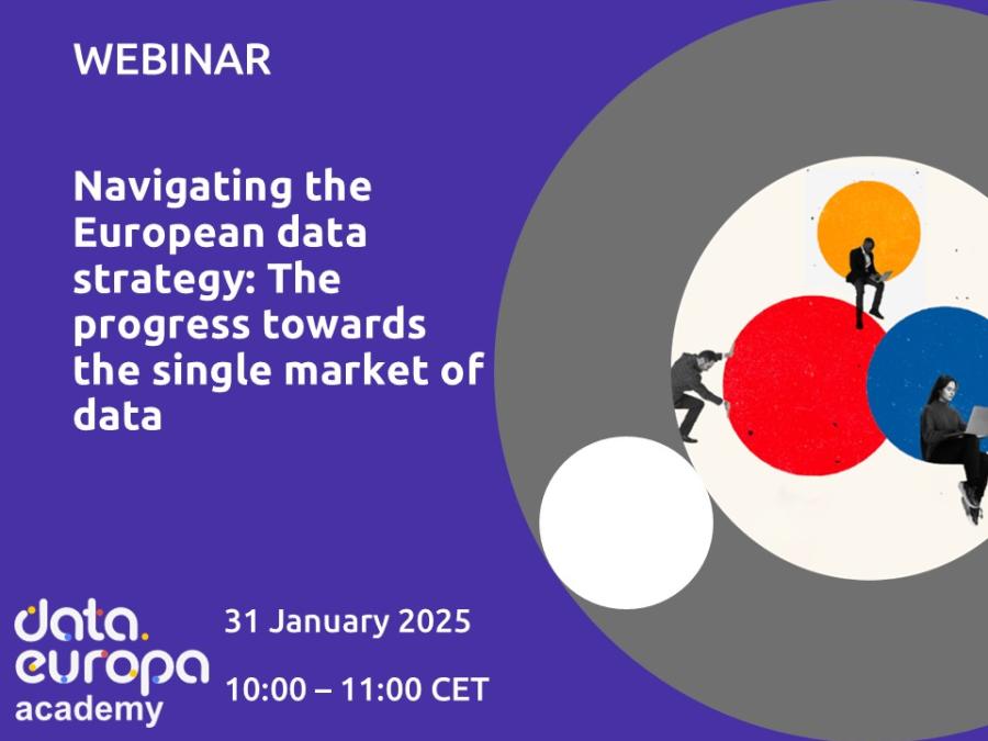 Webinar 'Navigating the European data strategy: The progress towards the single market of data ’