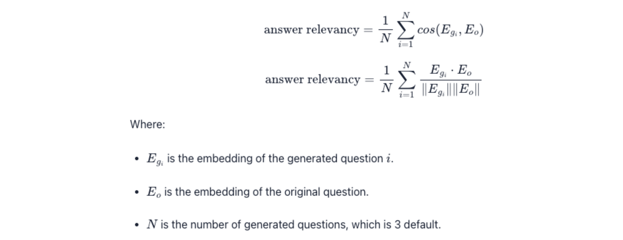 Measuring Answer Relevance for LLM Evaluation