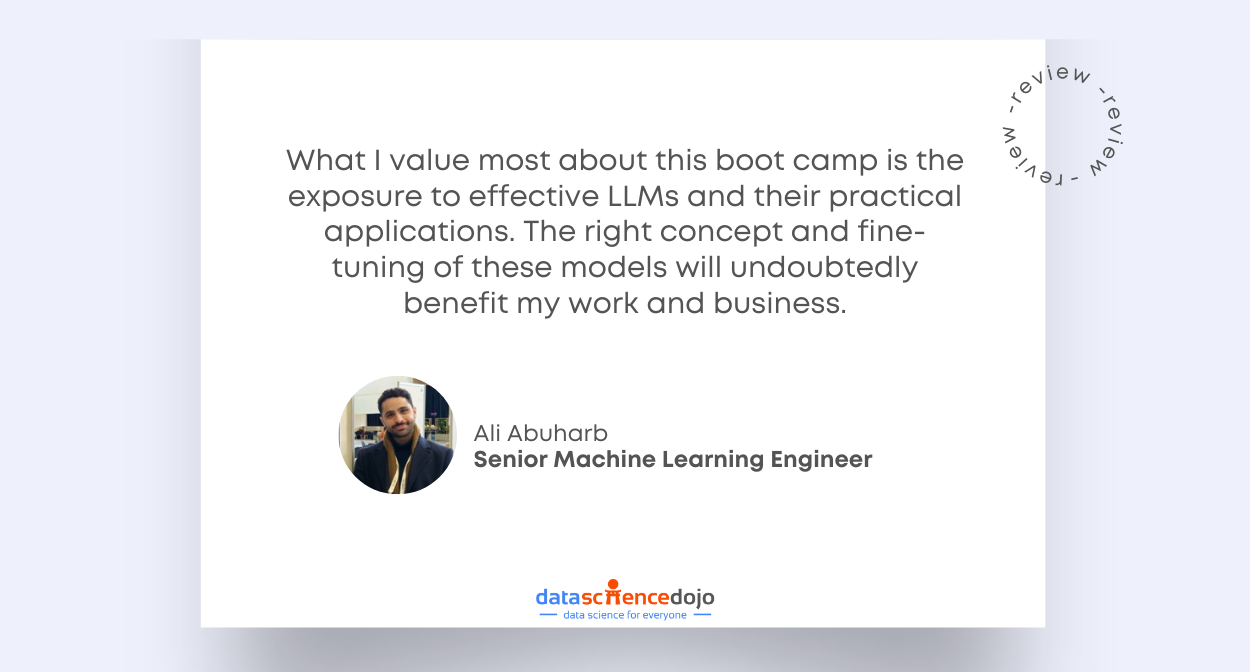 data professionals testimonial_llm bootcamp