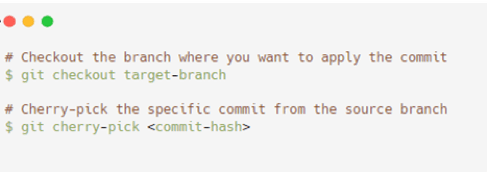 Cherry-Picking commits