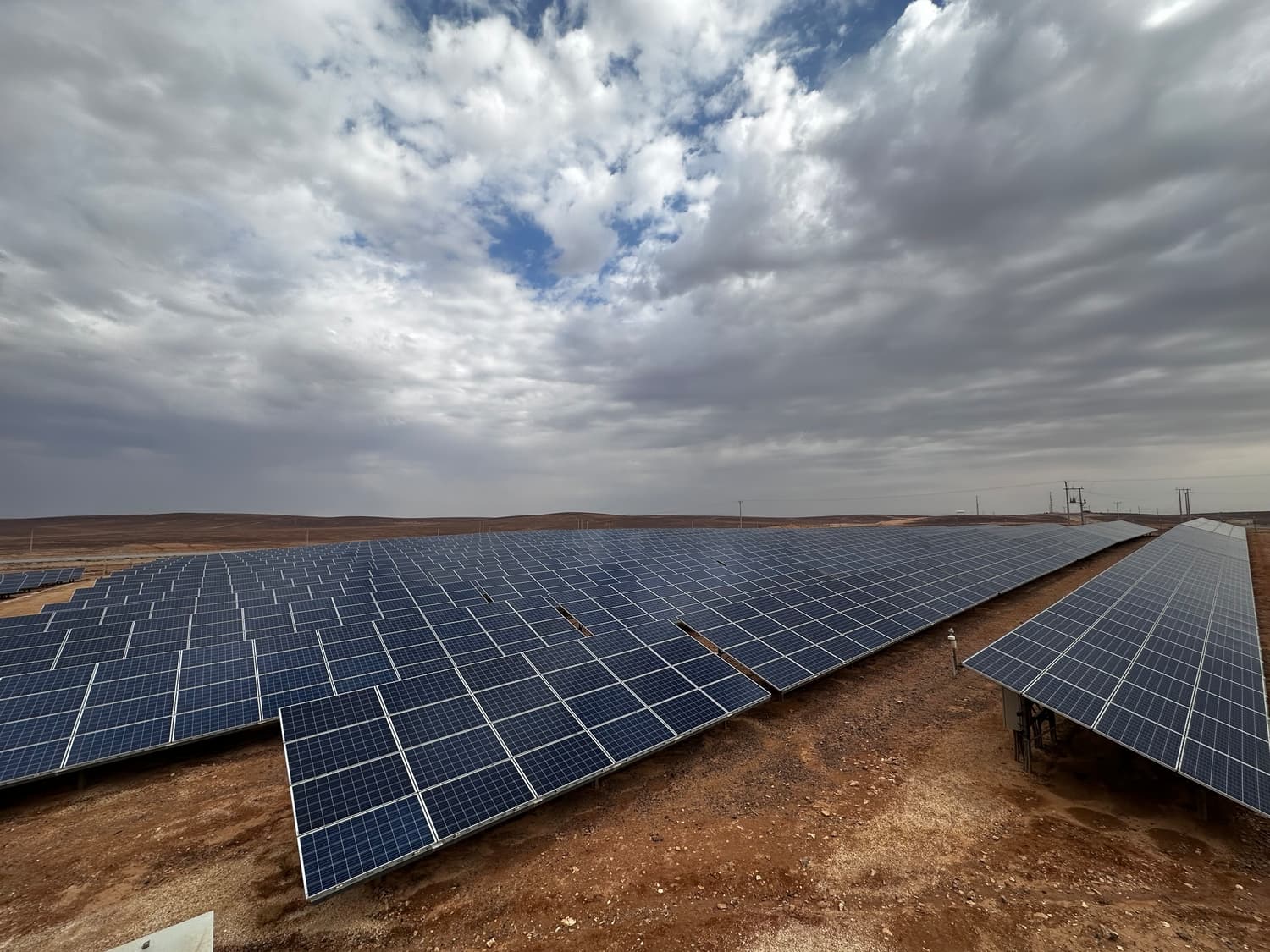 Planta solar del campamento jordano de Azraq