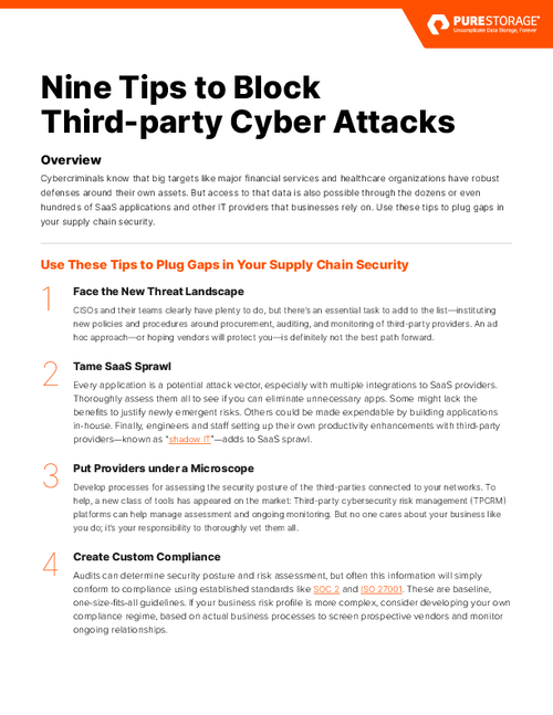 9 Tips to Block Third-party Cyber Attacks