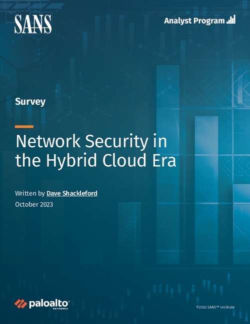 SANS Report: Network Security Survey in the Hybrid Cloud Era