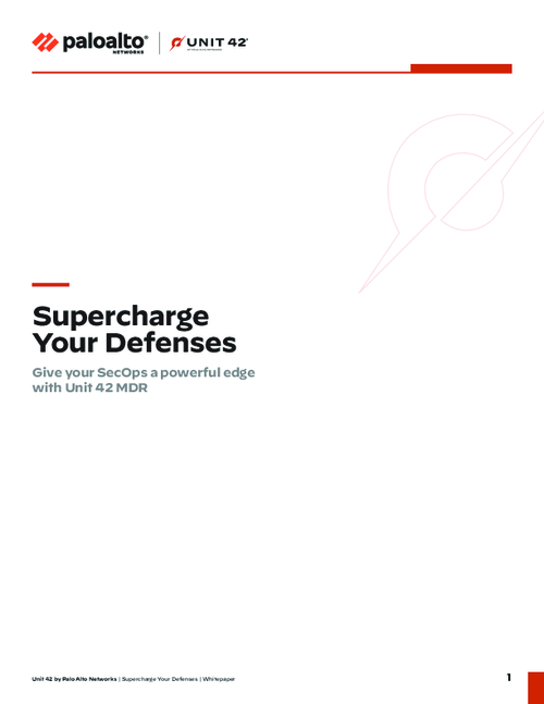 Supercharge your Security with Unit 42 MDR