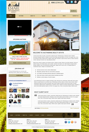 Auction Company Wordpress Design Project | Wordpress Design by Expert Designer