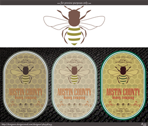 Label Design by A33 for Austin County Honey Company | Design #5627527