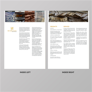 Scrap Metal Company Require Brochure for presentation to prospective client | Broschüren-Design von Javelin Studio