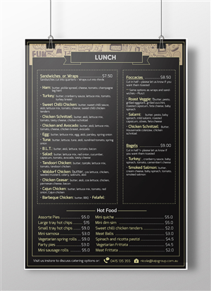 Need Catering Menu designed - design that we want is attached | Menü-Design von rdesign12