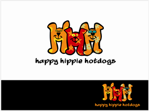 Logo-Design von Anton@Lehnz für Happy Hippie Hotdogs / Happy Jacks Food Co.  | Design #290973