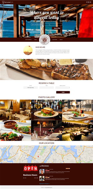 Restaurant website built on Duda’s responsive platform- No coding skills needed  | Web-Design von Behriatech