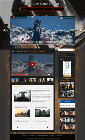 Graphic / Web page design for First Class Game Studios - NeuroMage | Web-Design von Sbss