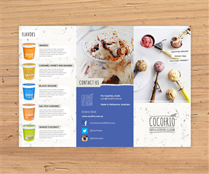 Cocofrio Ice Cream's brochure | Broschüren-Design von Designermilk