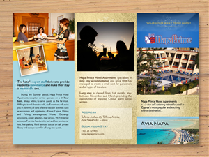 CYPRUS - AYIA NAPA -NAPA PRINCE HOTEL APARTMENTS NEEDS A SMART FLYER DESIGN TO ENTICE MORE GUESTS. | Flyer-Design von Designermilk