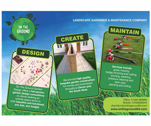 On The Ground landscaping flyer 