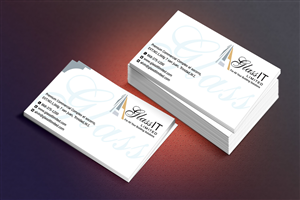 Glass it business card for client  | Business Card Design by Sandaruwan