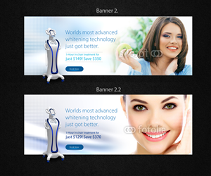 Design website banners for teeth whitening clinic based on clear examples we have provided.  | Banner Ad Design by Ovimatic