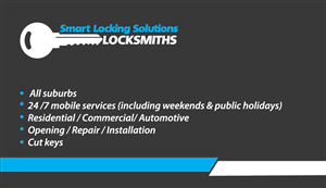 Locksmiths Business Card Designs needed!! | Business Card Design by Viktorijan