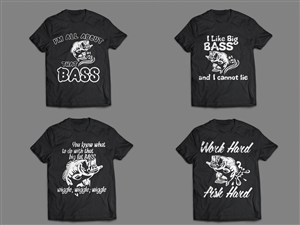 Bass Fishing T-Shirt Designs Needed | T-shirt Design by IulianSz