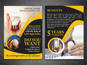 Flyer Design by ESolz Technologies for PRODAC HOME IMPROVEMENT LTD | Design #5861666