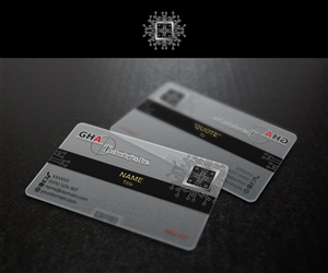 Clear Plastic Business Card for Executives  | Business Card Design by M.Pirs