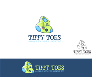 A Unique Sock For A Unique Tot | Logo Design by Veronika K.