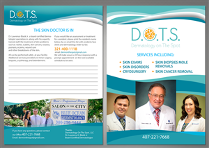 Dermatology on the Spot providing dermatological skin exams and skin procedures in a mobile setting | Brochure Design by Victor_pro