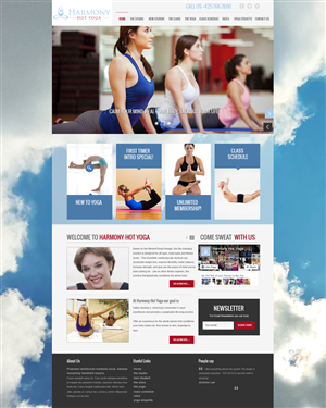 Web-Design von Roy für Harmony Hot Yoga | Design #6316272