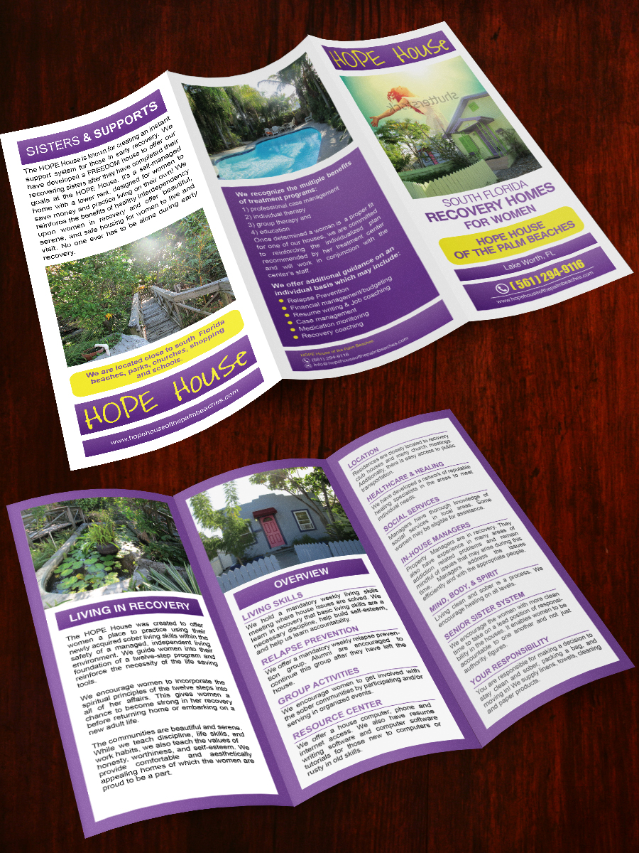 Flyer Design by Sarmishtha Chattopadhyay_loginchange for HOPE House of the Palm Beaches, LLC | Design #6248697