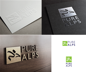 PureAlps visual identity - logo | Grafik-Design von mariosigncom